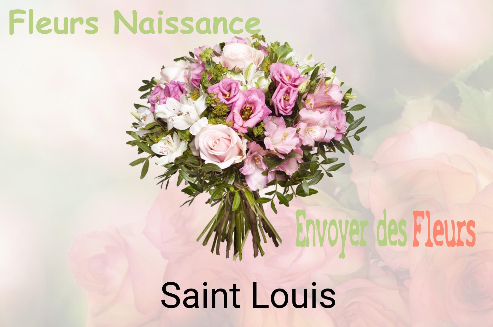 Bouquet de fleurs de naissance livré à Saint-Louis